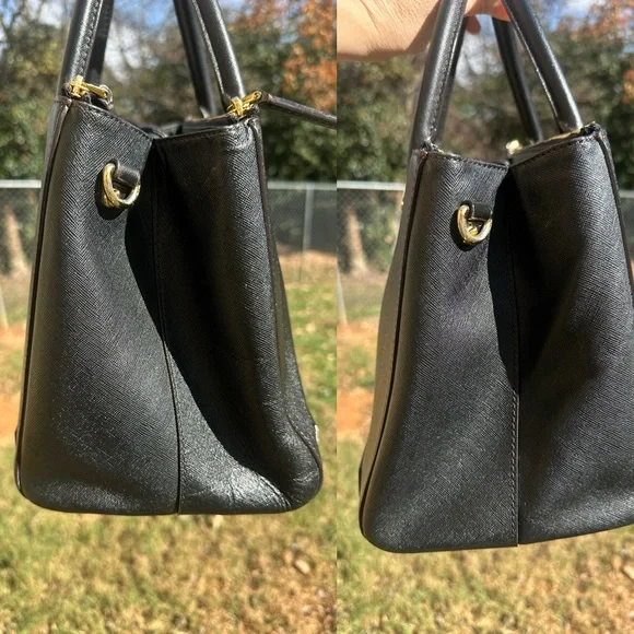 MCM Berlin Satchel/Structured Tote Saffiano Leather with COA Preloved EUC - Picture 9 of 12